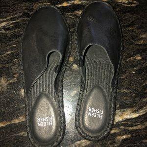 all black worn once eileen fisher sandals
